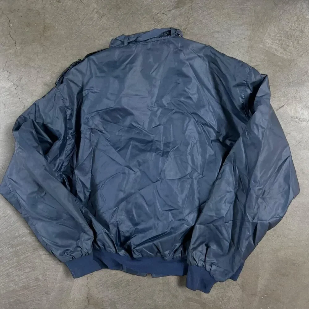 80s Vintage Budweiser Light Navy Blue Windbreaker Jacket